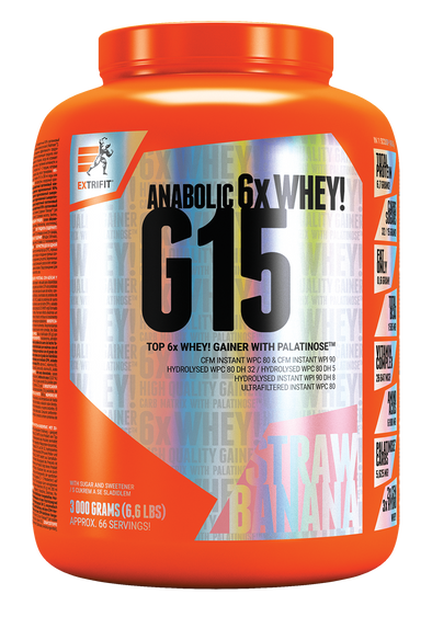 G15 ANABOLIC GAINER Strawberry & Banana flavour